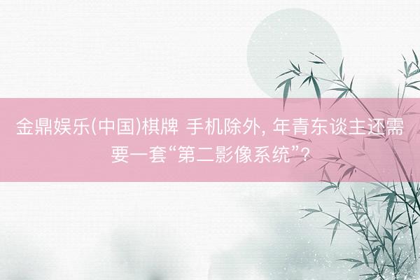 金鼎娱乐(中国)棋牌 手机除外， 年青东谈主还需要一套“第二影像系统”?
