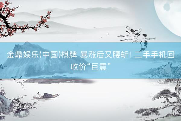 金鼎娱乐(中国)棋牌 暴涨后又腰斩! 二手手机回收价“巨震”