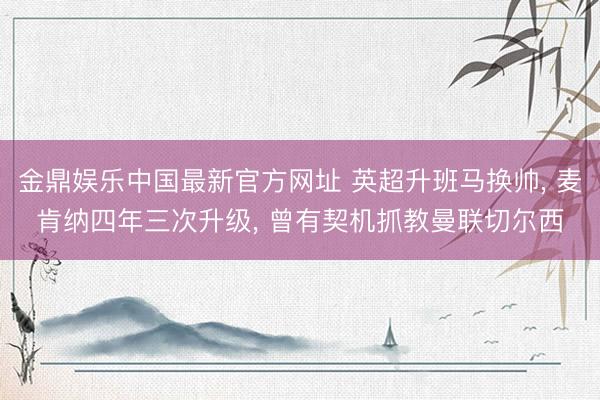 金鼎娱乐中国最新官方网址 英超升班马换帅, 麦肯纳四年三次升级, 曾有契机抓教曼联切尔西